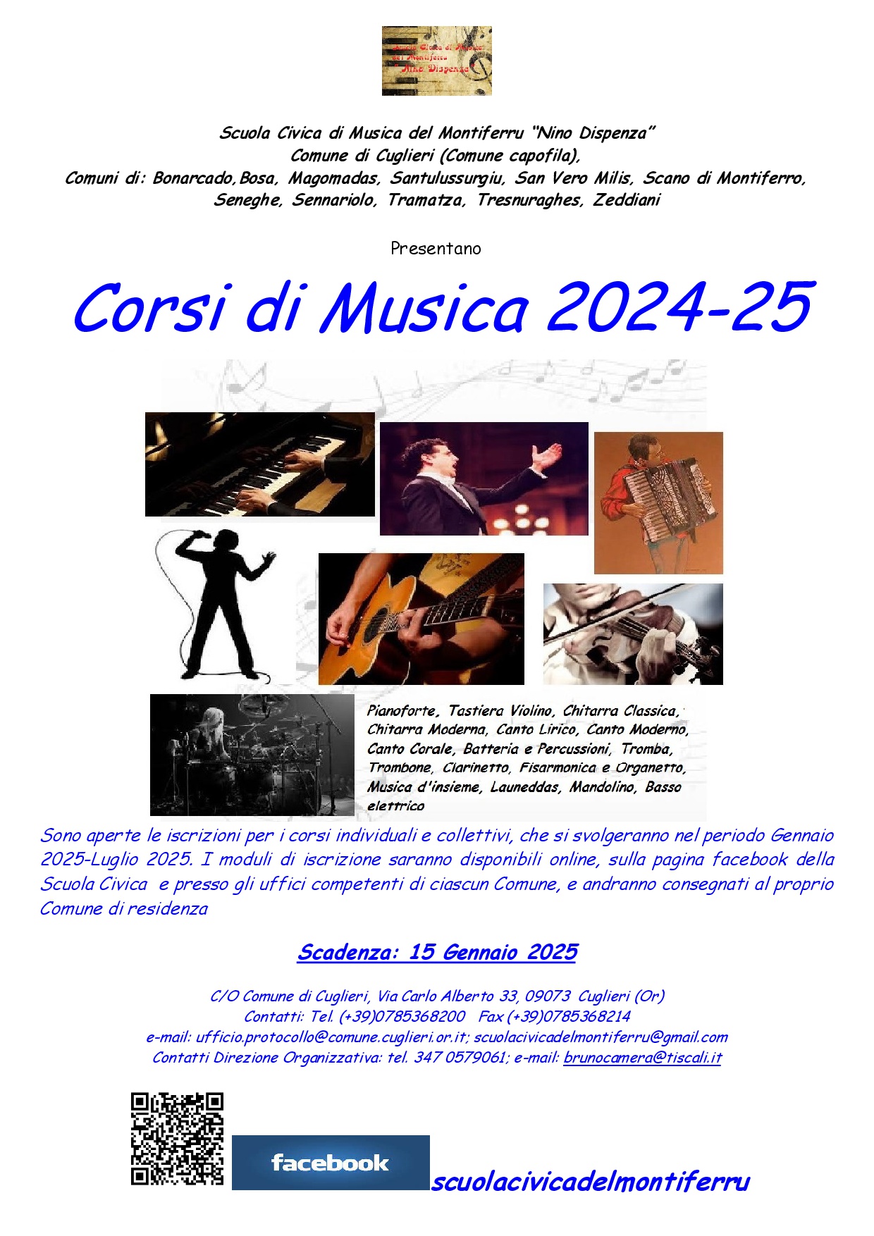 SCUOLA CIVICA DI MUSICA ANNO FORMATIVO 2024/2025